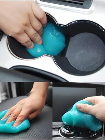 1pc Large Capacity Car Cleaning Gel: Magic Dust Remover, Glue Remover And Keyboard Cleaner - Car Cleaning Accessories, Spotless Bicycle! Auto Parts And Men's Gift Products Are Randomly Shipped In Both Chinese And English Packaging.