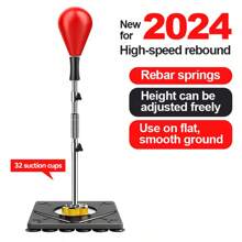 1set Home Boxing Training Equipment, Including Red Speed Ball, Reaction Target And Dodge Ball For Both Adults And Kids - Red - View 1