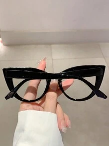 全新简约猫眼时尚眼镜，时尚复古多色镜框女士眼镜