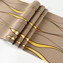 1 Roll 3d Water Wave Pattern Wallpaper, And Odorless, Flocked Embossing Technology, Perfect For Upgrading The Interior Decoration Of Bedroom And Living Room!,Renovation Stickers Peel Wall Panels,Wall Paper, Wallpapers,Spring Decoration Items Refresh Your Home,Rama Decoration Stickers Gifts Birthday Graduation