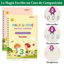 Magic Handwriting Books Practice Book, Magic Handwriting Books, Magic Book, Calligraphy Books For Children, Reusable Magic Practice Copybook Kit, Magic Practice Copybook - Multicolor - View 8