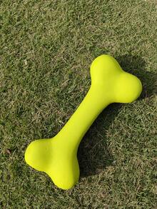 1pc Green Latex Dog Toy Bone Shape With Sound, Durable & Teeth Cleaning For Medium To Large Dogs - Green - View 6