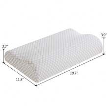 1pc Memory Foam Pillow Neck Support Sleeping Pillows Contour Sleep Cervical Pillow - 3D 鑽石格子 - 查看 4