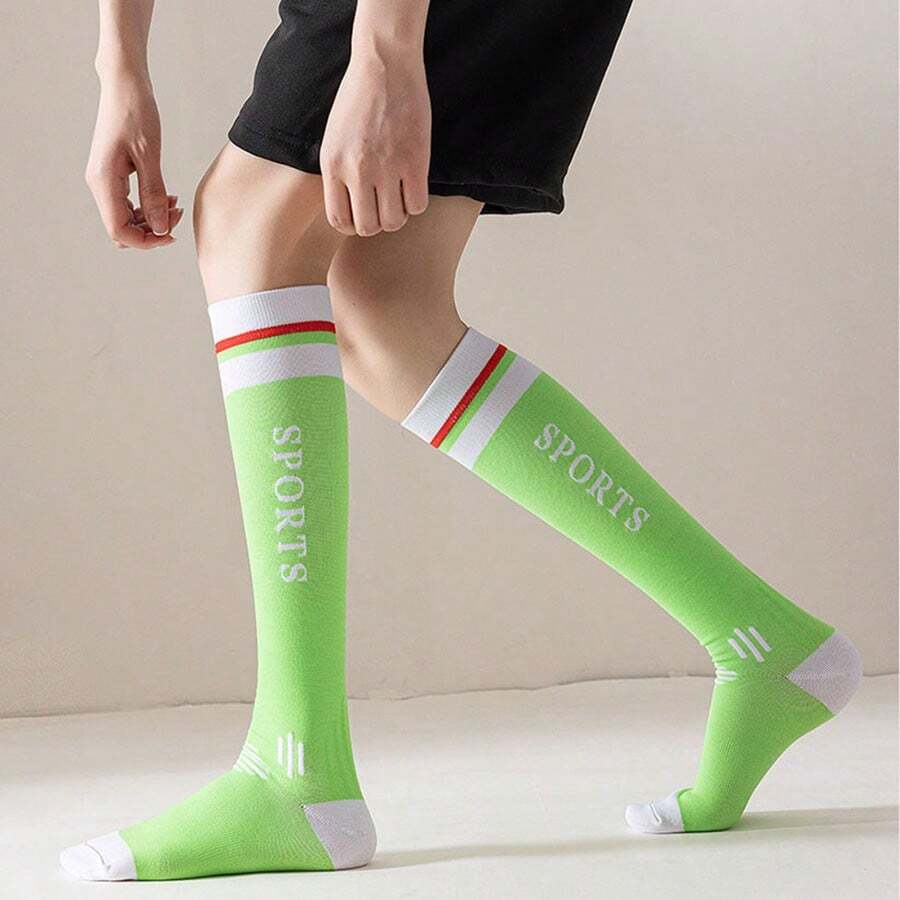 Compression Socks For Men & Women 20-30 Mmhg Graduated Athletic For Running Nurses Shin Splints Flight Travel - Black and White - View 1