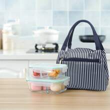 Thermal Lunch Box Bag For Students & Office Workers, Aluminum Foil Insulated Handheld Tote With Cartoon Print, Thickened Lunch Storage Bag - Cactus - View 6