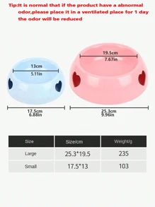 1入淺藍色心形寵物食盆,適用於狗和貓 (有小、中、大三種尺寸可選) - 淺藍色 - 查看 2