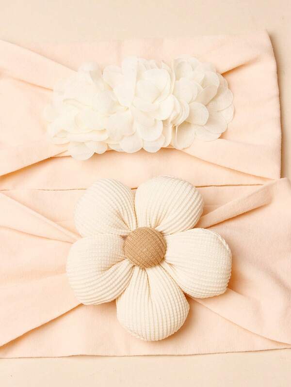 2pcs Nylon CandyColored Solid Color Decorative Baby Headbands SHEIN UK