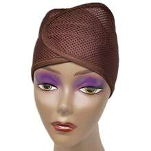 1PC Women's DELUXE FOAM ADJUSTABLE HOOK & LOOP MESH WRAP ----Deluxe Foam Textures - Coffee - View 10