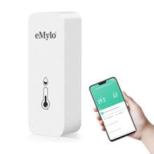 1個emylo Wifi溫度監測器,wifi溫度濕度附帶app通知及歷史數據,並兼容alexa助手,適用於家庭、溫室、酒窖的濕度計監測 - 白色 - 查看 6