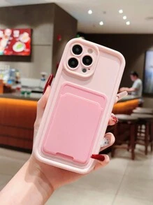 Card Slot Anti-Fall Phone Case Applicable For Apple 14 Pro - Multicolor - View 1