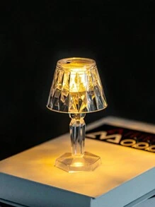 1pc Led Electronic Candle Night Light Diamond Lamp Bedside Bar Creative Atmosphere Lamp Ins Style Romantic Decorative Small Table Lamp - Diamond Model - View 2