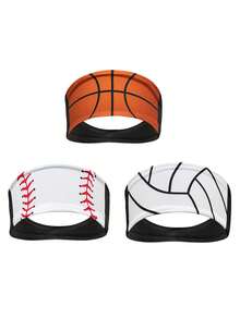 5入組女性運動髮帶,瑜伽運動頭汗帶,適用於男女運動健身彈性髮帶 - 彩色 - 查看 2