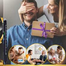 Men Gift: 9-In-1 Multifunctional Portable Tool Pen With Led Light, Suitable For Valentine's Day, Birthday, And New Year'S Day For Boyfriends, Husbands, Or Fathers - Black - View 3