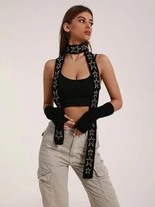 1pc Fashionable Ladies' All-Match Personalized Spring & Autumn Small Scarf Suitable For All Seasons - Multicolor - View 3