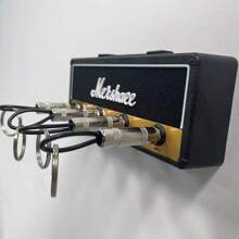 1pc Black Keychain Holder Creative Rack For Hallway Decoration And Guitar Lovers Gift, Best Gift With 4 Guitar Hooks,For Jewelry Making Crocheting Crafts Arts Backpack Decor,Luxury Handbag Accessory,Valentine's Day,Fashion Jewelry Accessories,Couples Birthday & Holiday Gifts,Suitable For Bag Charm Car Keys