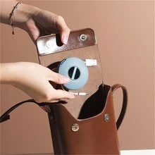 1個可伸縮便攜式繩索整理器,電纜管理,4種顏色靈活的電纜整理器,適用於家庭辦公室教室（圓形）6.3x1.7cm / 2.48x0.66inch 桌面儲物組織 - 黃色 - 查看 5