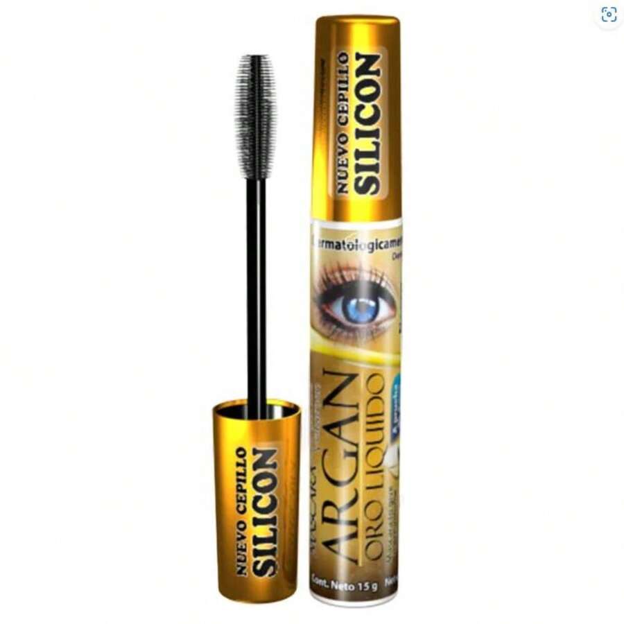 Mascara Rimel de Pestañas Argan Oro Liquido Hollywd Cosmetics - Negro - Ver 1