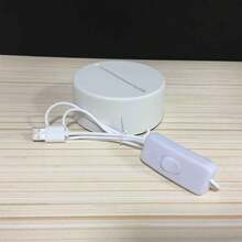 創意led聖誕夜燈床頭燈,帶有溫暖的燈光效果和usb供電功能,3d設計 - 風景 - 查看 3