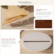 創意led聖誕夜燈床頭燈,帶有溫暖的燈光效果和usb供電功能,3d設計 - 風景 - 查看 4