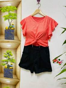 Women Two-Piece Outfits - 黑色 - 查看 1