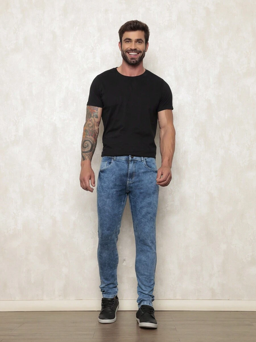 Men Pants - 藍色 - 查看 1