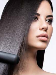 Plancha de pelo profesional, Plana de cerámica, Plancha para Cabello Alasiador Anti pelusa - Multicolor - Ver 5