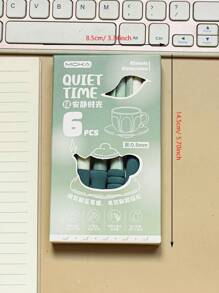 MOKA 6入組中性筆,西式文具,精美極簡實色與粉色半透明筆殼,0.5mm黑色水性筆芯,共6支 - 查看 9