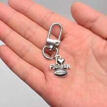 1pc Football Themed Keychain For Diy Travel Bag, Backpack, Phone Pendant, Sports Meeting Souvenir Gift, Accessory - Keychain - View 4