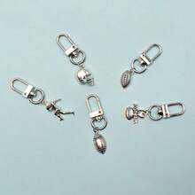 1pc Football Themed Keychain For Diy Travel Bag, Backpack, Phone Pendant, Sports Meeting Souvenir Gift, Accessory - Keychain - View 2