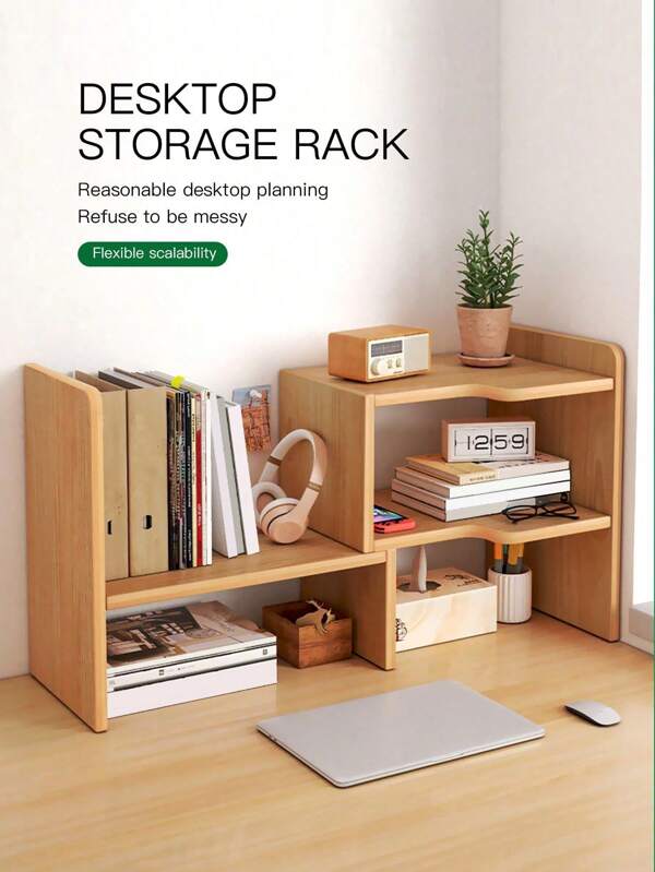 MultiLayer Desktop Organizer Bookshelf, Desk Dorm Study Table Shelf