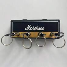 1pc Black Keychain Holder Creative Rack For Hallway Decoration And Guitar Lovers Gift, Best Gift With 4 Guitar Hooks,For Jewelry Making Crocheting Crafts Arts Backpack Decor,Luxury Handbag Accessory,Valentine's Day,Fashion Jewelry Accessories,Couples Birthday & Holiday Gifts,Suitable For Bag Charm Car Keys