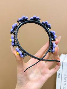 4入組可愛甜美多彩編織女童頭帶