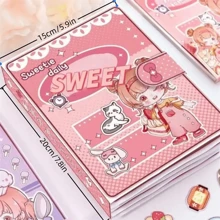 1pc One-Size-Fits-All Pink Paper Toy Book With Dolls For Daily Life, Diy Craft Material, No Cut, Diy Scrapbook