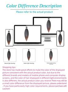 易编预拉伸编织假发 26英寸 1包 黑色 适用于天然发质 Kanekalon 编织假发 预拉伸 热水定型 盒式编织钩针假发接发 - 彩色 - 查看 9