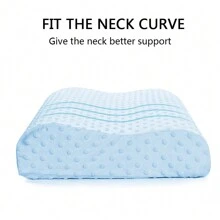 1pc Memory Foam Pillow Neck Support Sleeping Pillows Contour Sleep Cervical Pillow - 藍色 - 查看 4