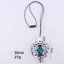 1只全新的童趣手工卡通狗爪項鍊,創意木珠兒童diy手工珠寶 - 玫瑰紅 - 查看 5