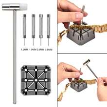 Watch Link Removal Tool Kit, Watch Band Tool Kit, Spring Bar Tool Set For Watch Repair And Watch Band Replacement With Small Hammer, Professional Watch Strap Remover Repair Tool, 108PCS Spring Bar - Black - View 5