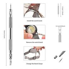 Watch Link Removal Tool Kit, Watch Band Tool Kit, Spring Bar Tool Set For Watch Repair And Watch Band Replacement With Small Hammer, Professional Watch Strap Remover Repair Tool, 108PCS Spring Bar - Black - View 4