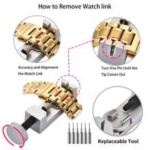 Watch Link Removal Tool Kit, Watch Band Tool Kit, Spring Bar Tool Set For Watch Repair And Watch Band Replacement With Small Hammer, Professional Watch Strap Remover Repair Tool, 108PCS Spring Bar - Black - View 6