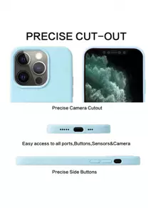 2.0mm Thick Liquid Silicone Phone Case, Compatible With Apple 16, 15, 14, 13, 12, 11 Pro Max And Galaxy S24 Ultra, S23, S22, S25 Series, Full Body Protective Cover