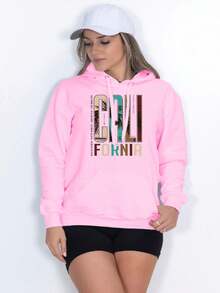 Women Sweatshirts - 淺粉色 - 查看 3