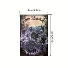 30入組玫瑰的冒險系列裝飾貼紙包,復古花朵拼貼剪貼簿標籤diy日記相簿手帳 - 白色 - 查看 6