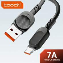 Cáp USB Type C Toocki 7A Tương Thích Với P50 P40 Pro Poco F3 Oneplus 100W Sạc Nhanh USB-C Type-C Cáp 3M - USB-A-TYPE-C - Xem 1