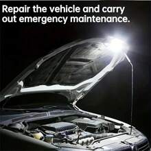 1/2/4/8pcs Mini Torch, LED Rechargeable Flashlight, Portable USB Charging Flashlight, Durable Waterproof Long Range Lantern For Camping - Black & Yellow - View 5