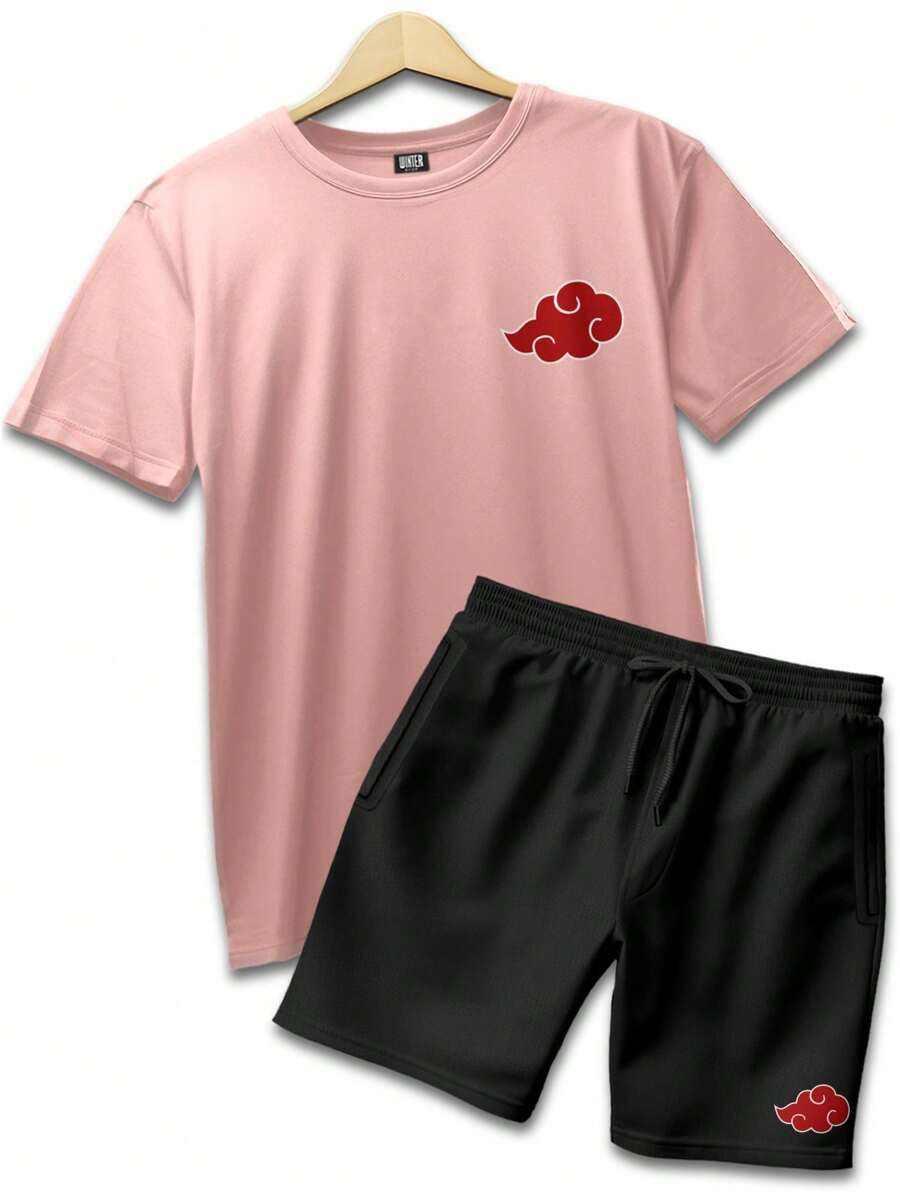 Men T-Shirts - Màu Hồng baby - Xem 1