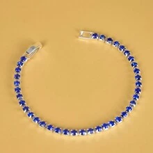 1pc Slim Diamond-Decor Women's Bracelet, Suitable For Everyday Casual Wear For Students - Gold - View 2