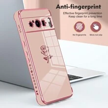 粉色玫瑰設計防震手機殼 - 粉色 - 查看 3