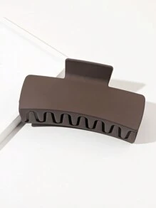 1pc Large Matte Solid Square Hair Claw In Warm Colors For Autumn & Winter, 4 Color Options, Smooth Surface, Suitable For Home Diy Accessories, Best Gift For Friends, Fashionable, Elegant Women's Hair Accessory - Multicolor - View 17