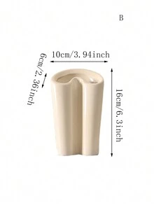 1pc Nordic Style Ceramic Vase With A Smiling Face - Smile Vase - View 6