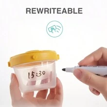 4pcs PP Baby Supplementary Food Storage Box, Milk Powder Box, Sealed Supplementary Food Box,Support Dishwasher,Microwave